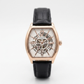 Martyn Line Royal Edition Automatic Watch – Men's Rose Gold Classic Leather Strap Watch