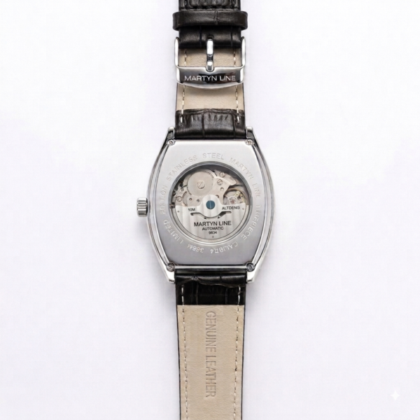 Martyn Line Royal Edition Automatic Watch – Men's Rose Gold Classic Leather Strap Watch