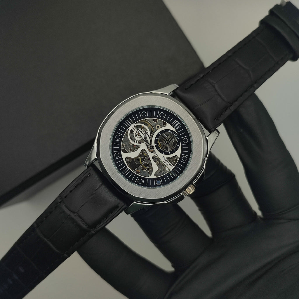 Martyn Line Automatic Mechanical Watch – Men's Leather Strap Watch (Variant 2)
