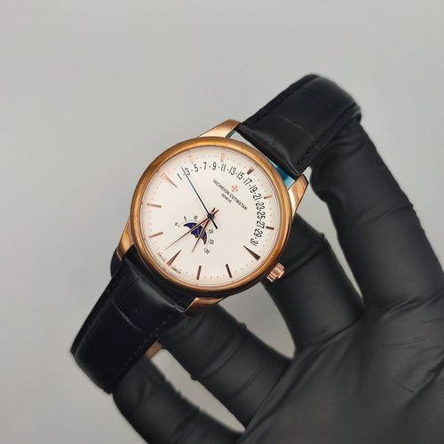 Classic Moonphase Men's Watch — Rose Gold Edition