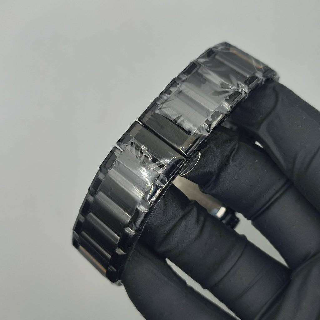 Men's Chronograph Watch – Black | Business Casual Quartz Wristwatch with Date Display